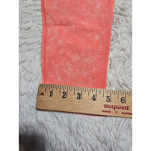 Lot NOBO/No Boundaries High Rise Crop Seamless Leggings Pink/Coral Blue XXL NWT - Picture 4 of 12